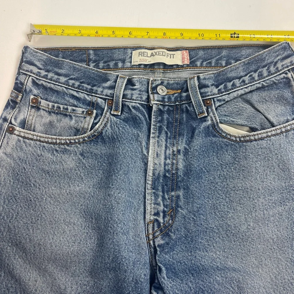 Levi’s 550 Relaxed Straight Jeans – Medium Wash Vintage Fit | 32x30 - Picture 7 of 10
